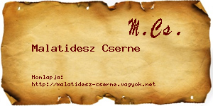 Malatidesz Cserne névjegykártya